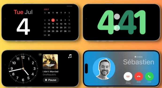 达州苹果手机维修分享iOS17横屏充电待机显示有什么好处 