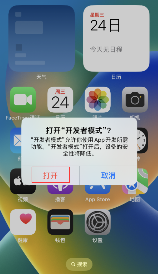达州苹果手机维修分享如何打开开发者模式 