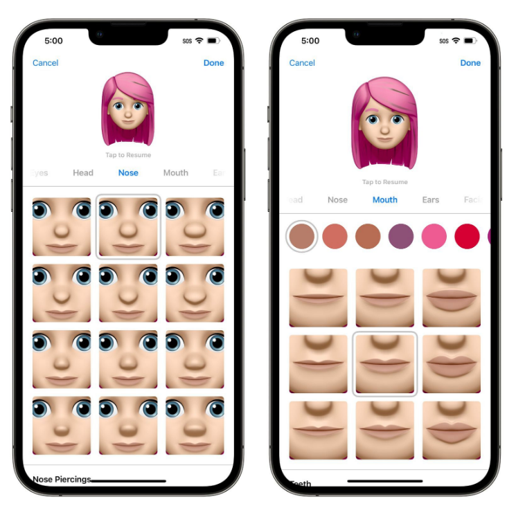 达州苹果手机维修分享​iOS 16中的拟我表情有了哪些变化和升级 