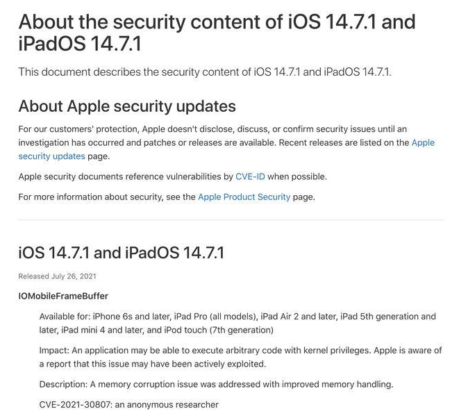 达州苹果手机维修分享iOS 14.7.1 正式版更新内容及升级方法 